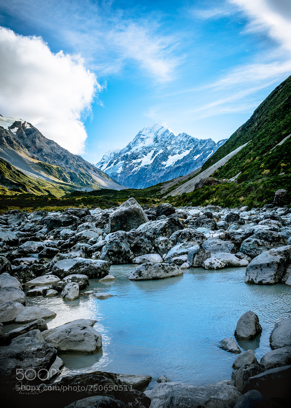 Nikon D5500 sample photo. Hooker valley morning photography