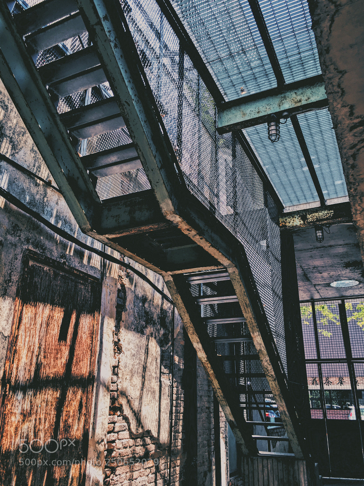 Apple iPhone 6s sample photo. Rusty stairs photography