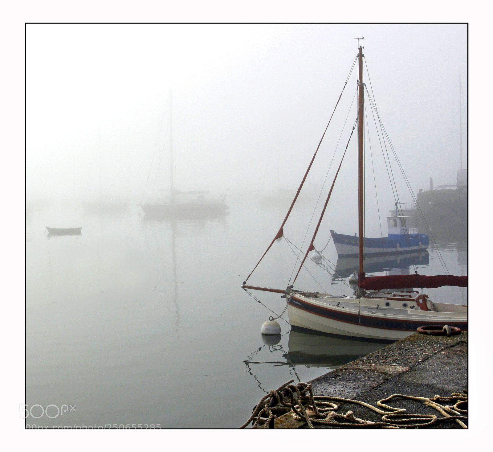 Canon EOS 50D sample photo. Foggy morning  brittany  france photography