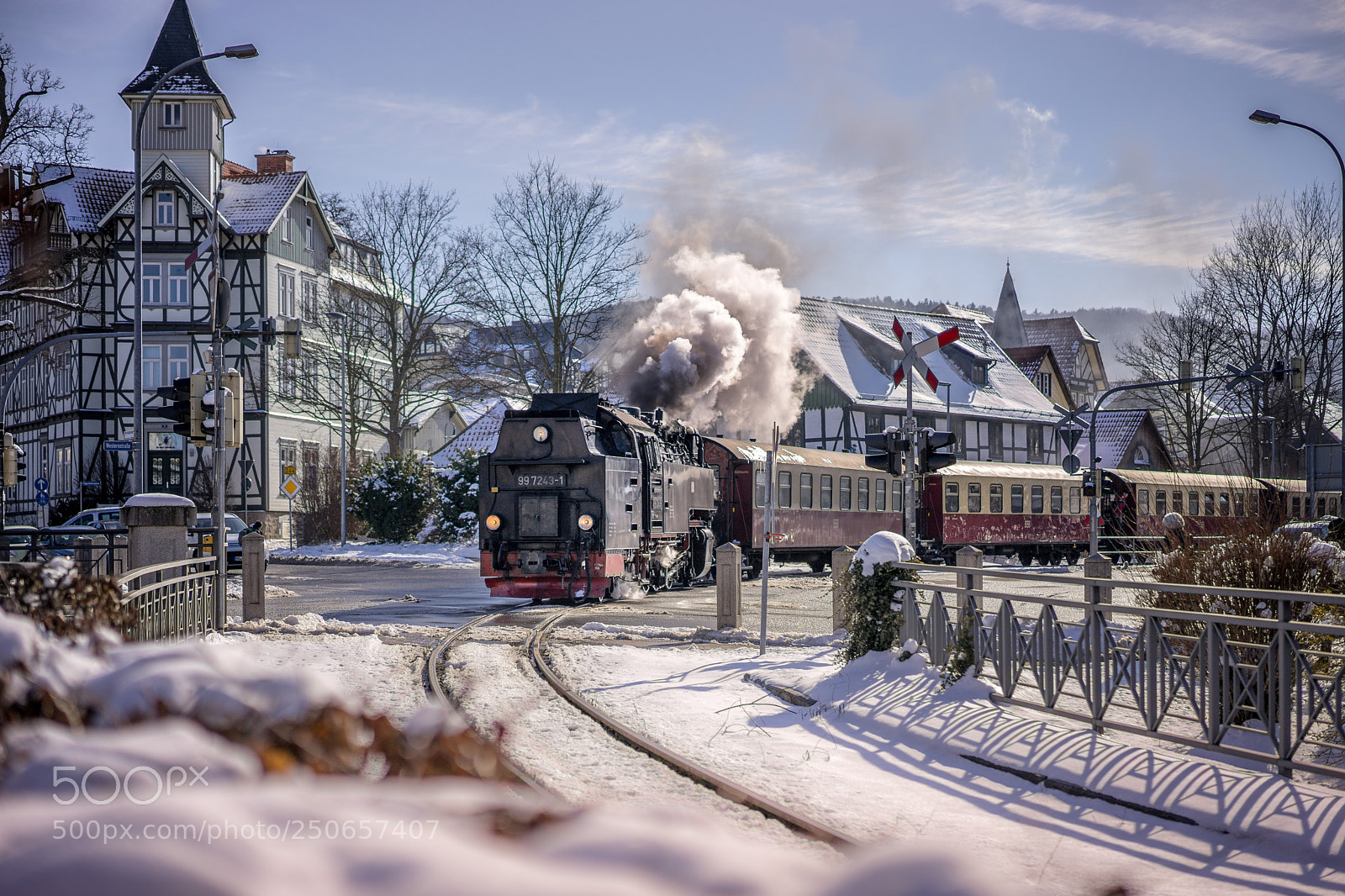 Sony a7 II sample photo. Winterliche schmalspurbahn auf der photography