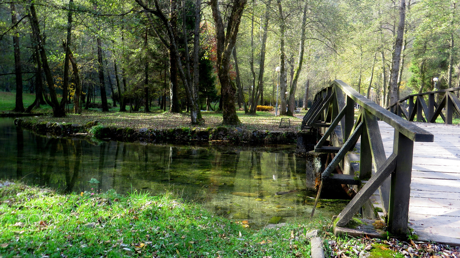 Canon PowerShot SX280 HS sample photo. Small bridge over the river bosna photography