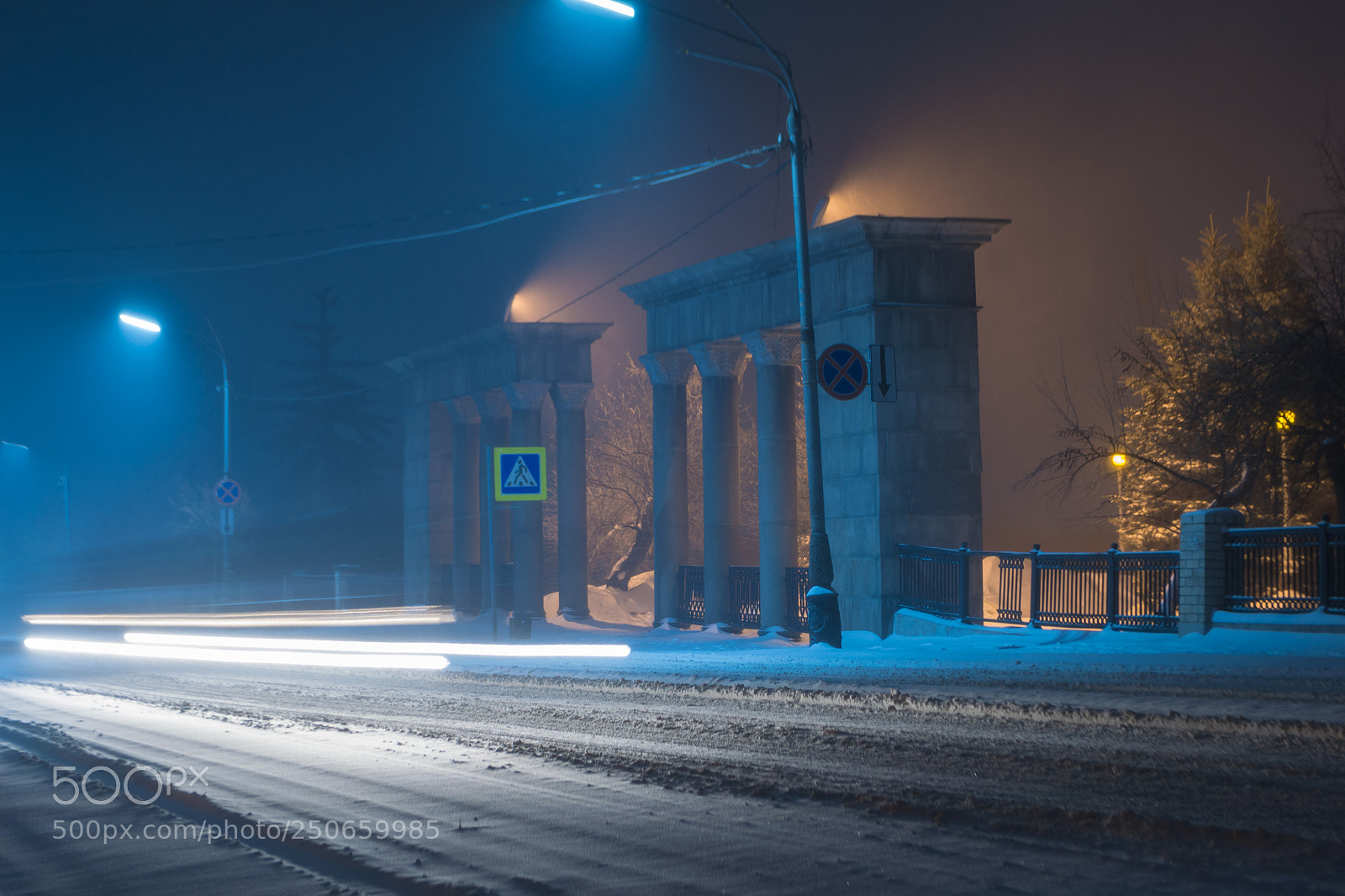 Nikon D3100 sample photo. Night snow movement photography
