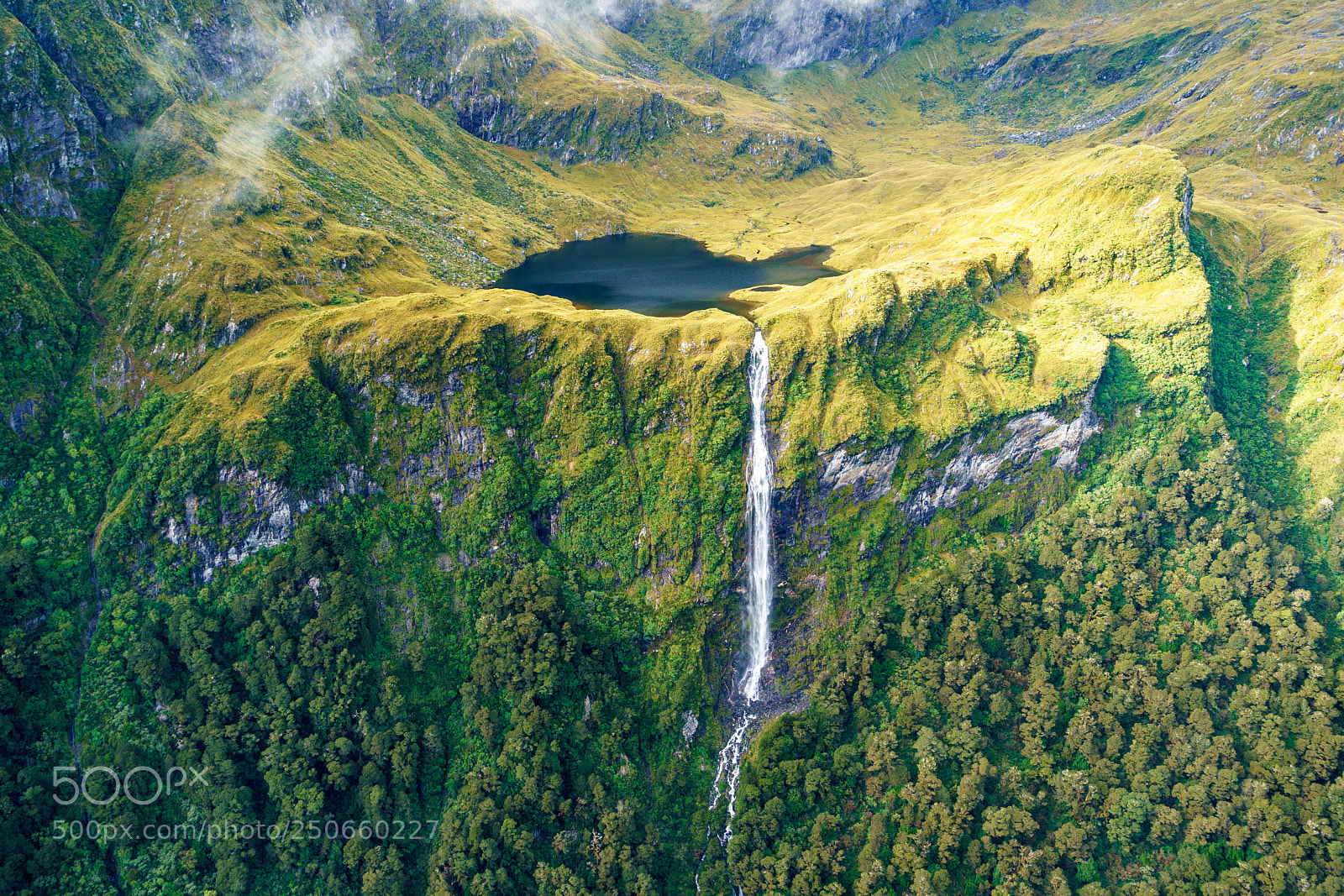 Sony a9 sample photo. Lake and waterfall photography
