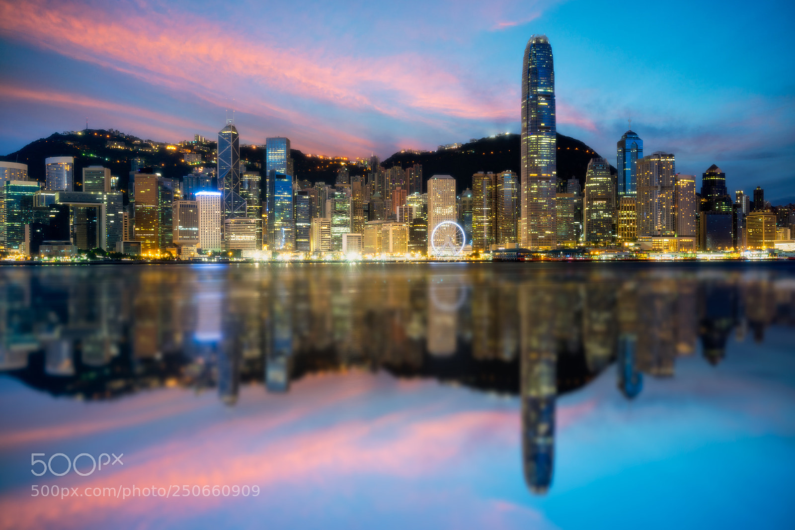 Sony a7 sample photo. Hong kong city skyline photography