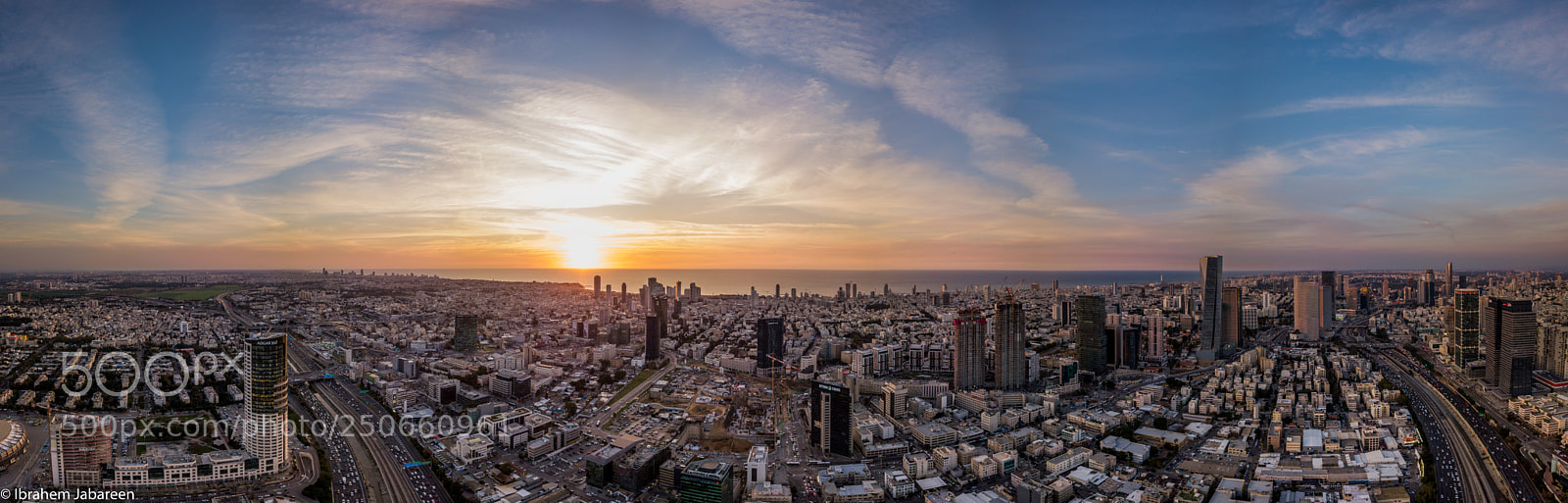 DJI FC220 sample photo. Tlv sky pano 360 photography