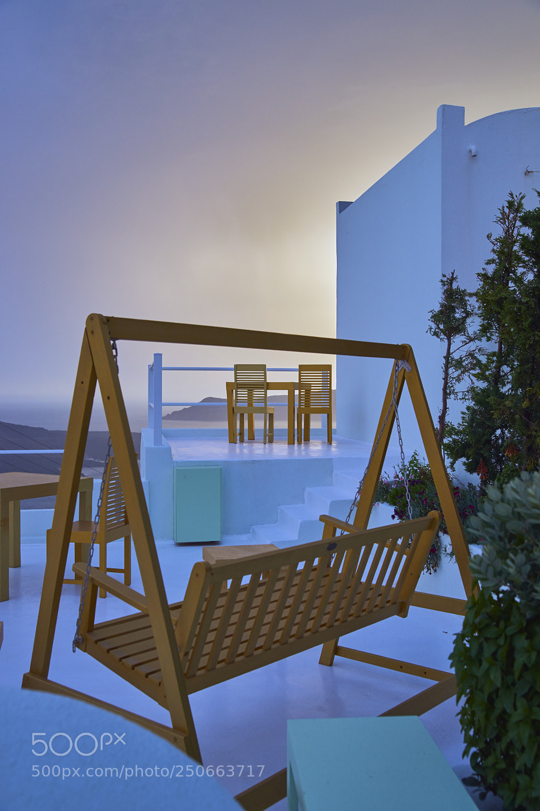 Sony Alpha DSLR-A850 sample photo. Twilight hour on santorini photography
