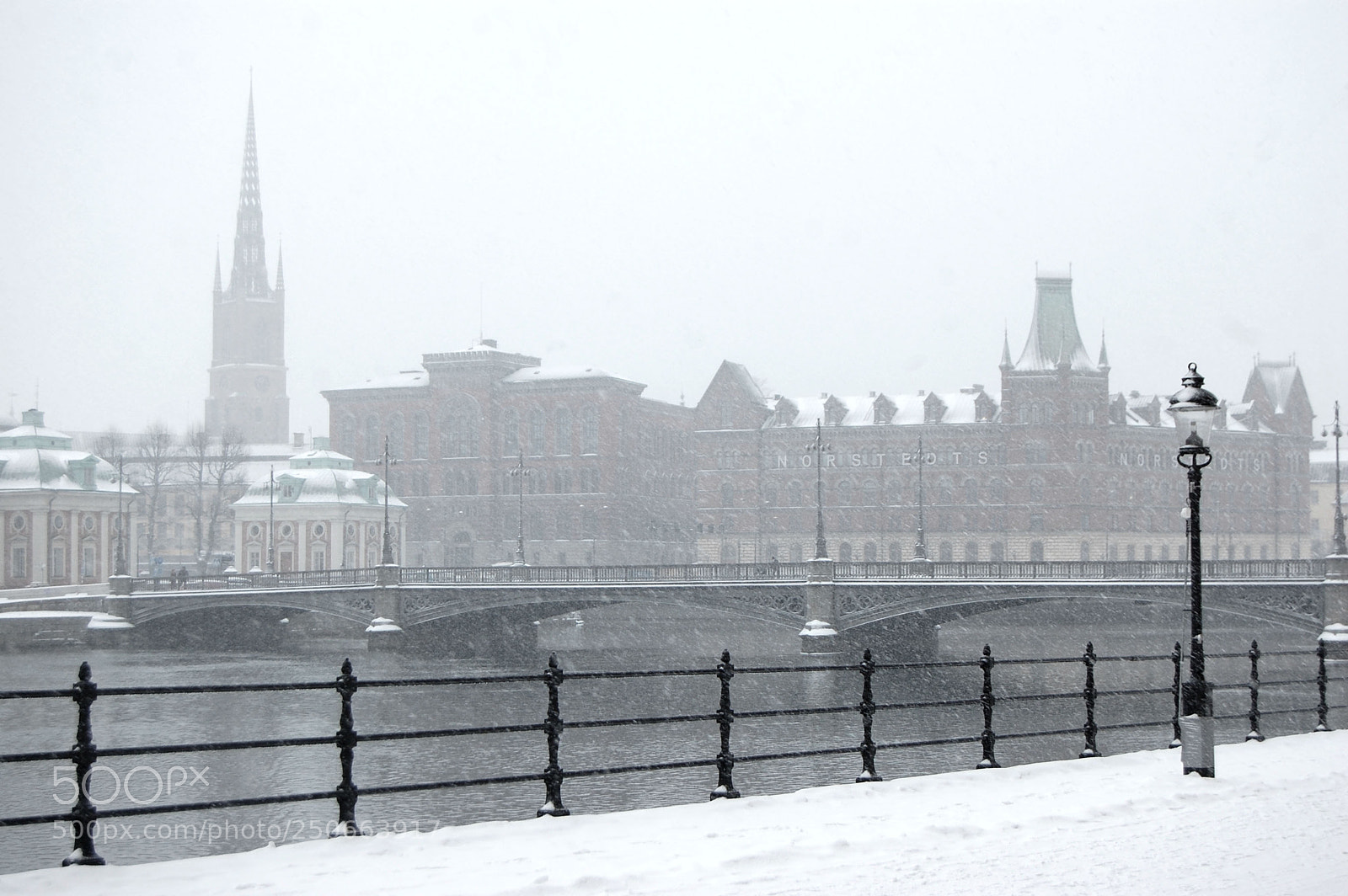 Nikon D40 sample photo. Snowy stockholm photography