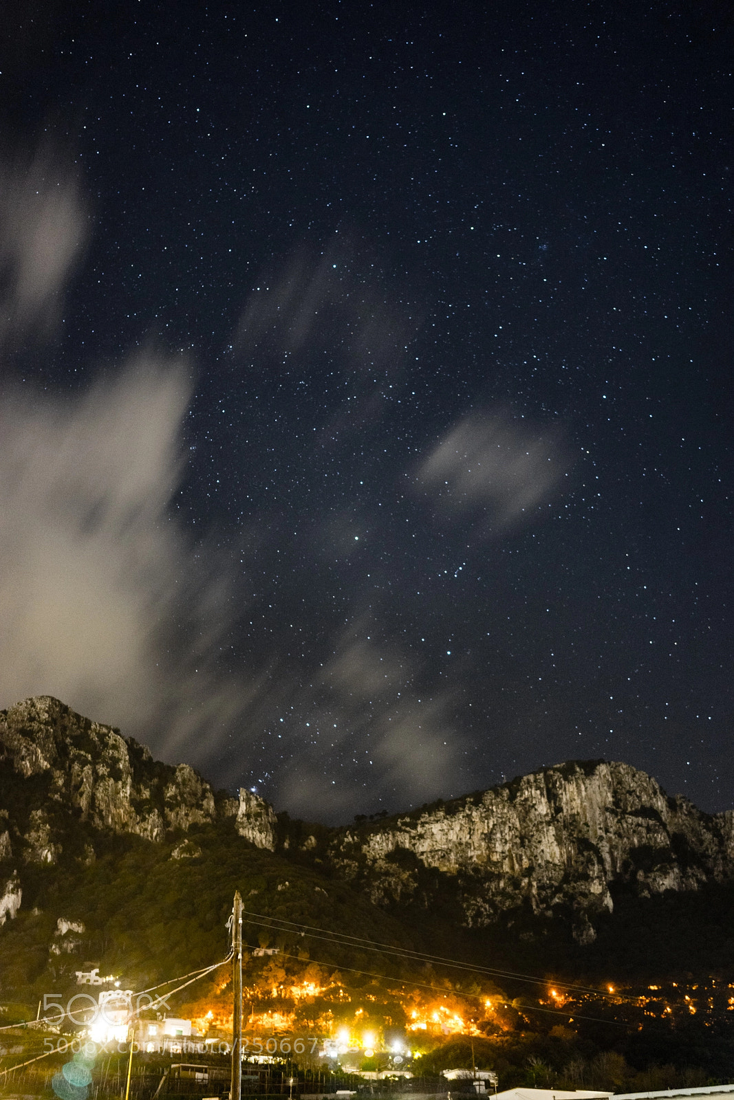 Sony a7 sample photo. Stars over capri photography