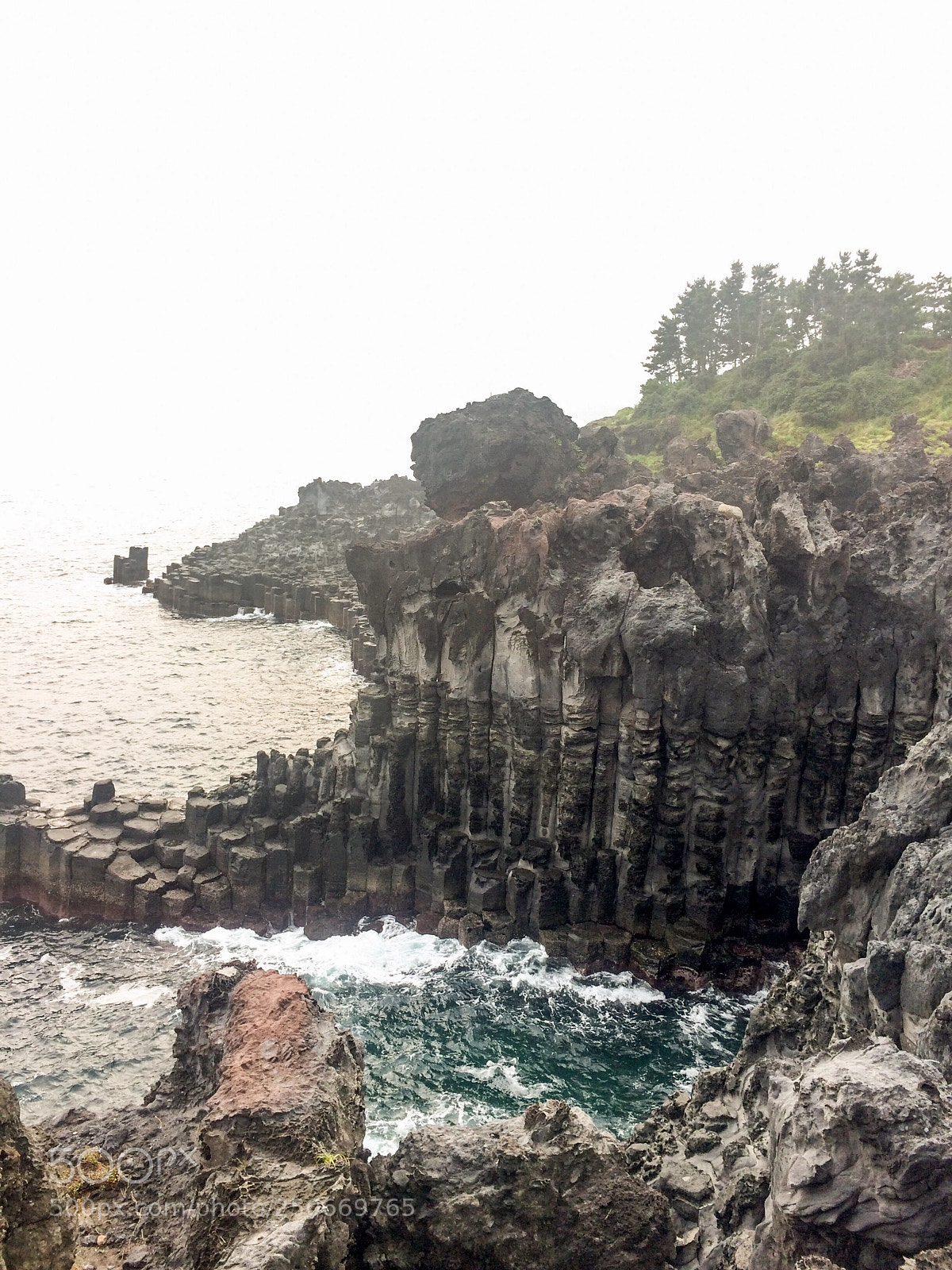 Apple iPhone 5s sample photo. Hexagonal cylindrical cliff  photography