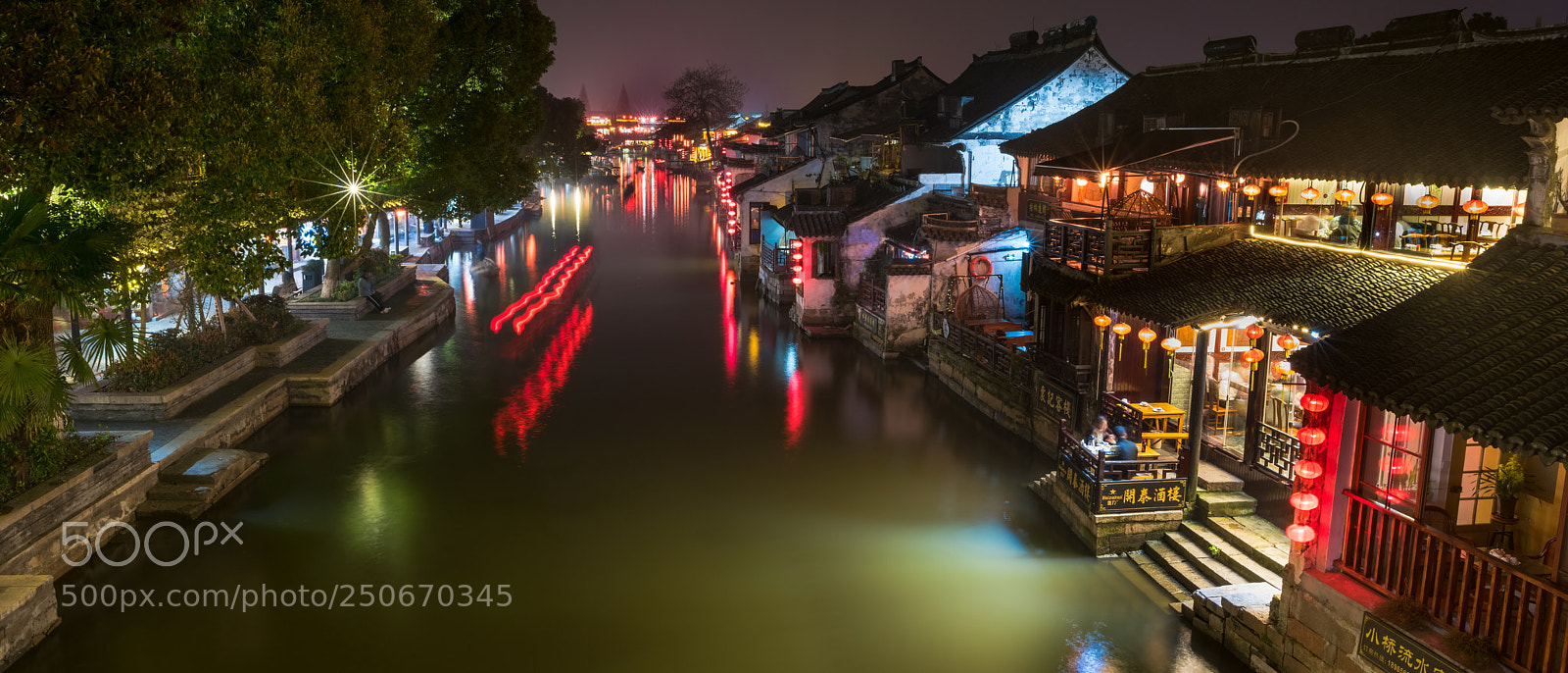 Nikon D810 sample photo. Nightscape of xitang, ancient photography