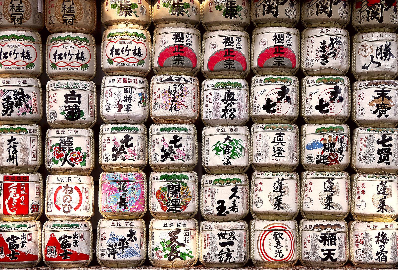 Canon PowerShot G7 X Mark II sample photo. Barrels of sake photography