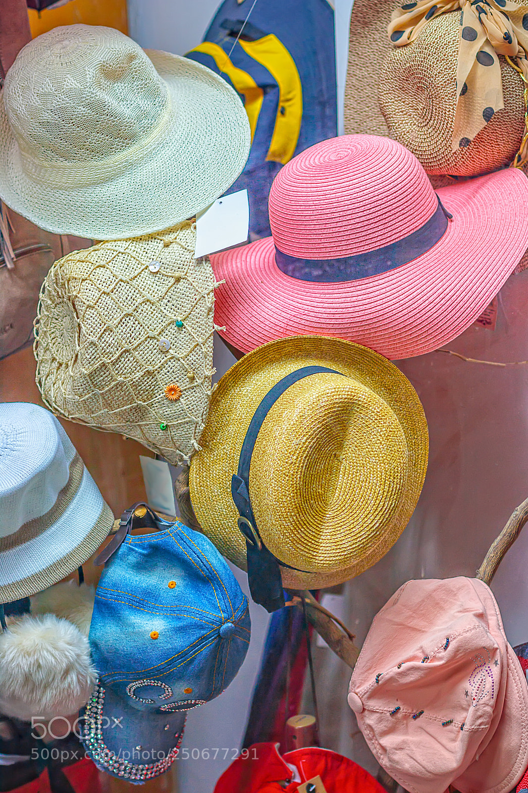 Canon EOS 80D sample photo. Multi-colored women's hats in photography