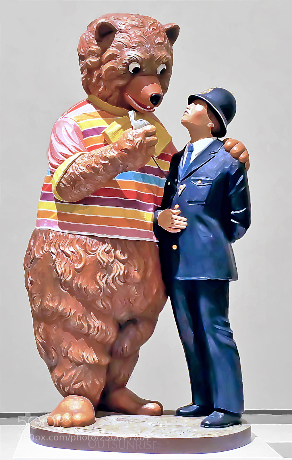 Sony SLT-A65 (SLT-A65V) sample photo. Bear and policeman by photography