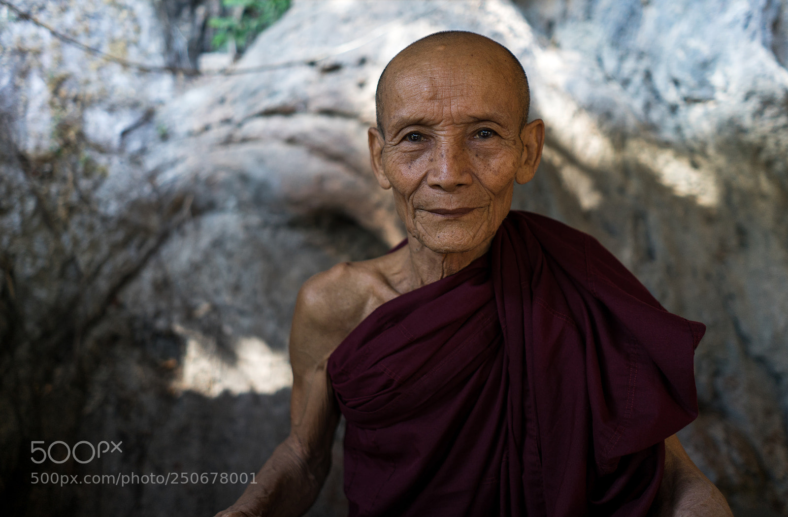 Sony a7 II sample photo. The monk at the photography