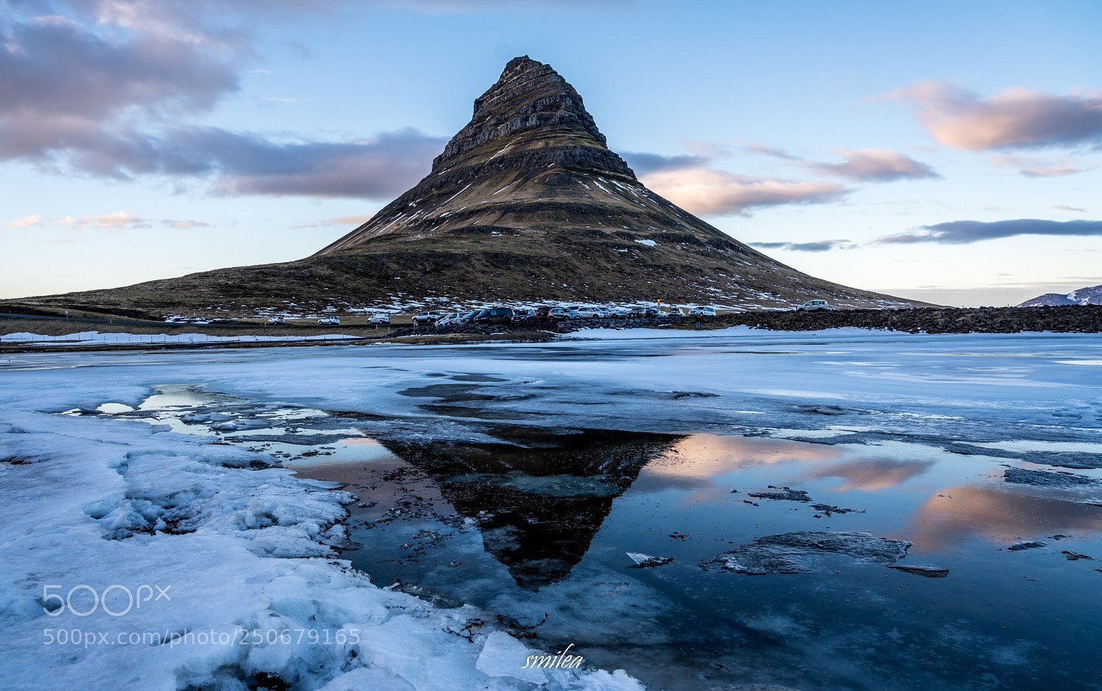 Sony a7R II sample photo. Sunset at kirkjufell photography