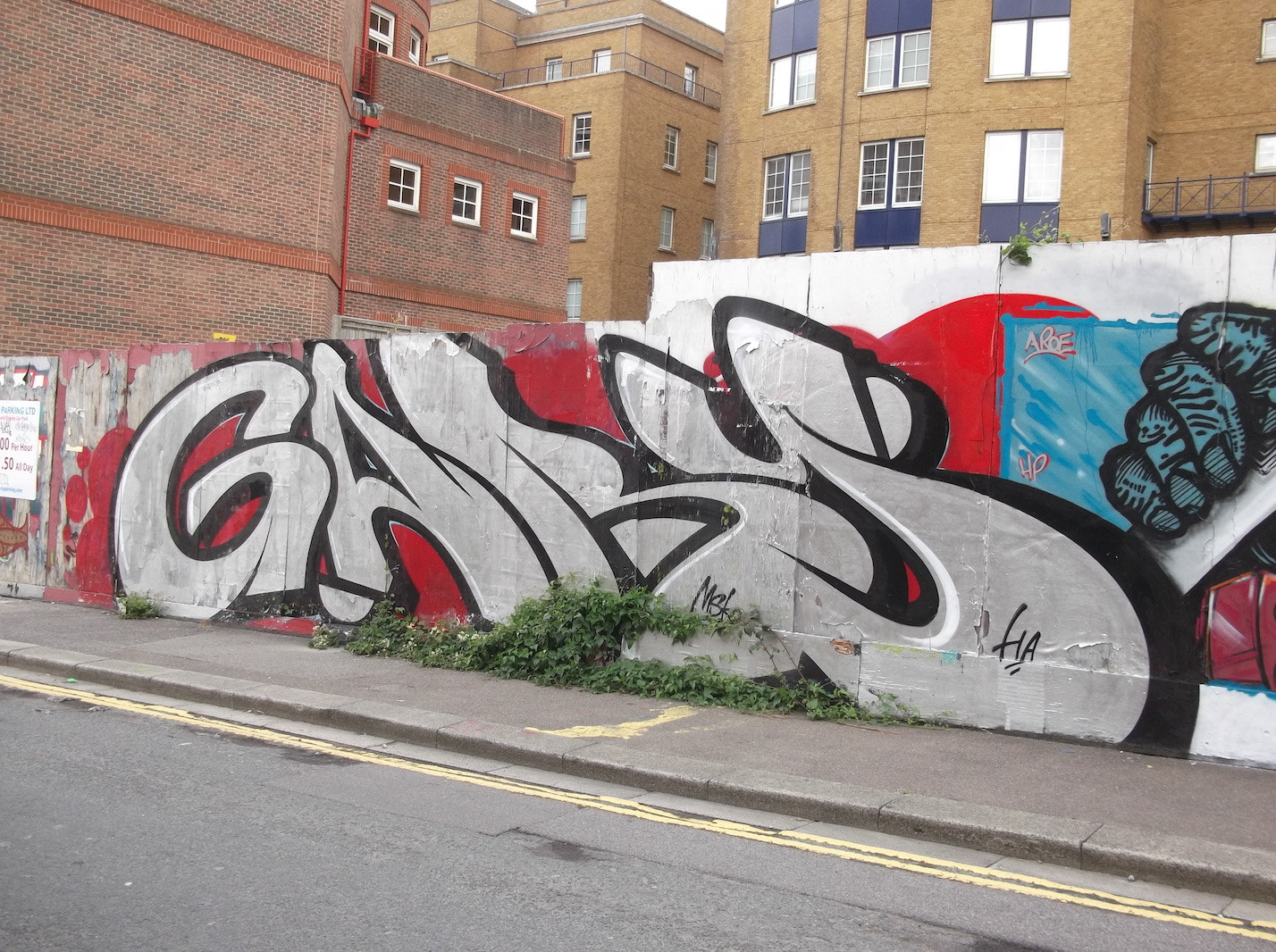 Fujifilm FinePix JV250 sample photo. Silver gaby graffiti (near brighton station) photography