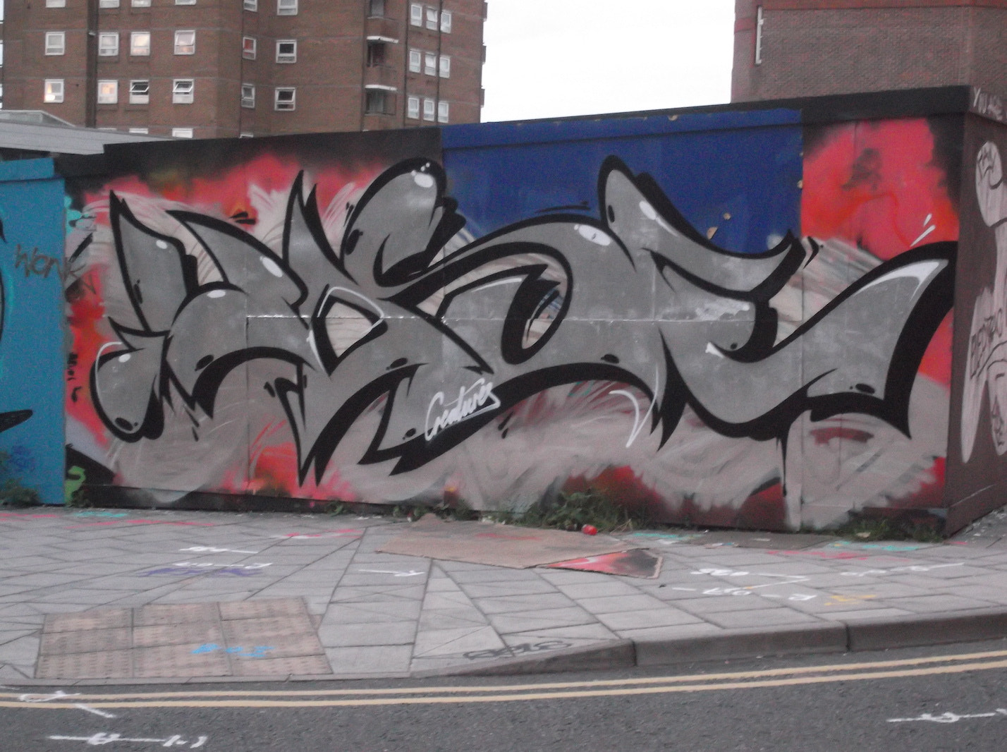 Fujifilm FinePix JV250 sample photo. Silver wase (graffiti near brighton station) photography