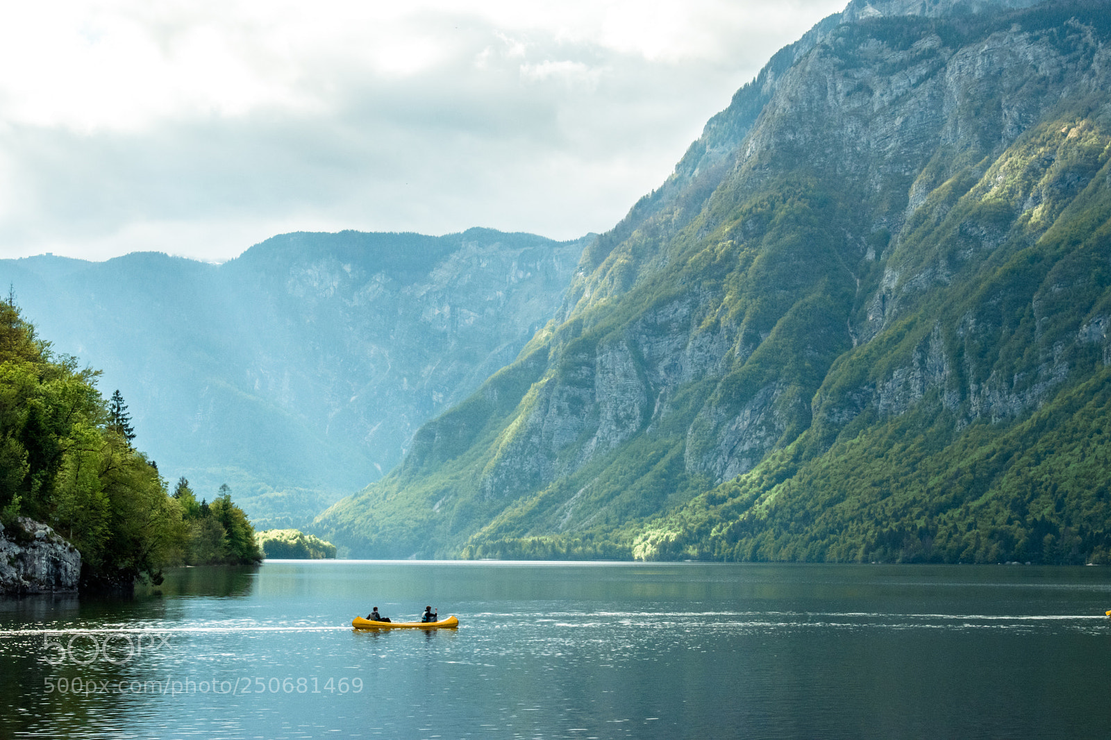 Nikon D5500 sample photo. Canoe in bohinj photography