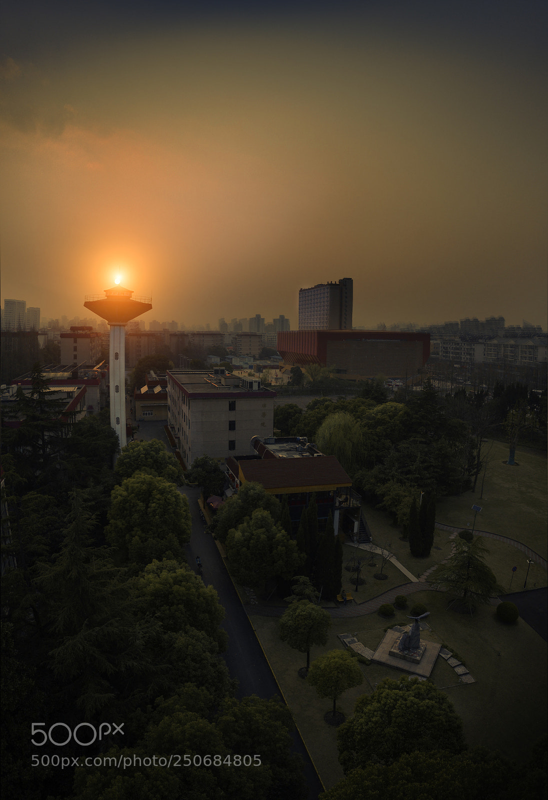 DJI FC220 sample photo. Flare tower photography