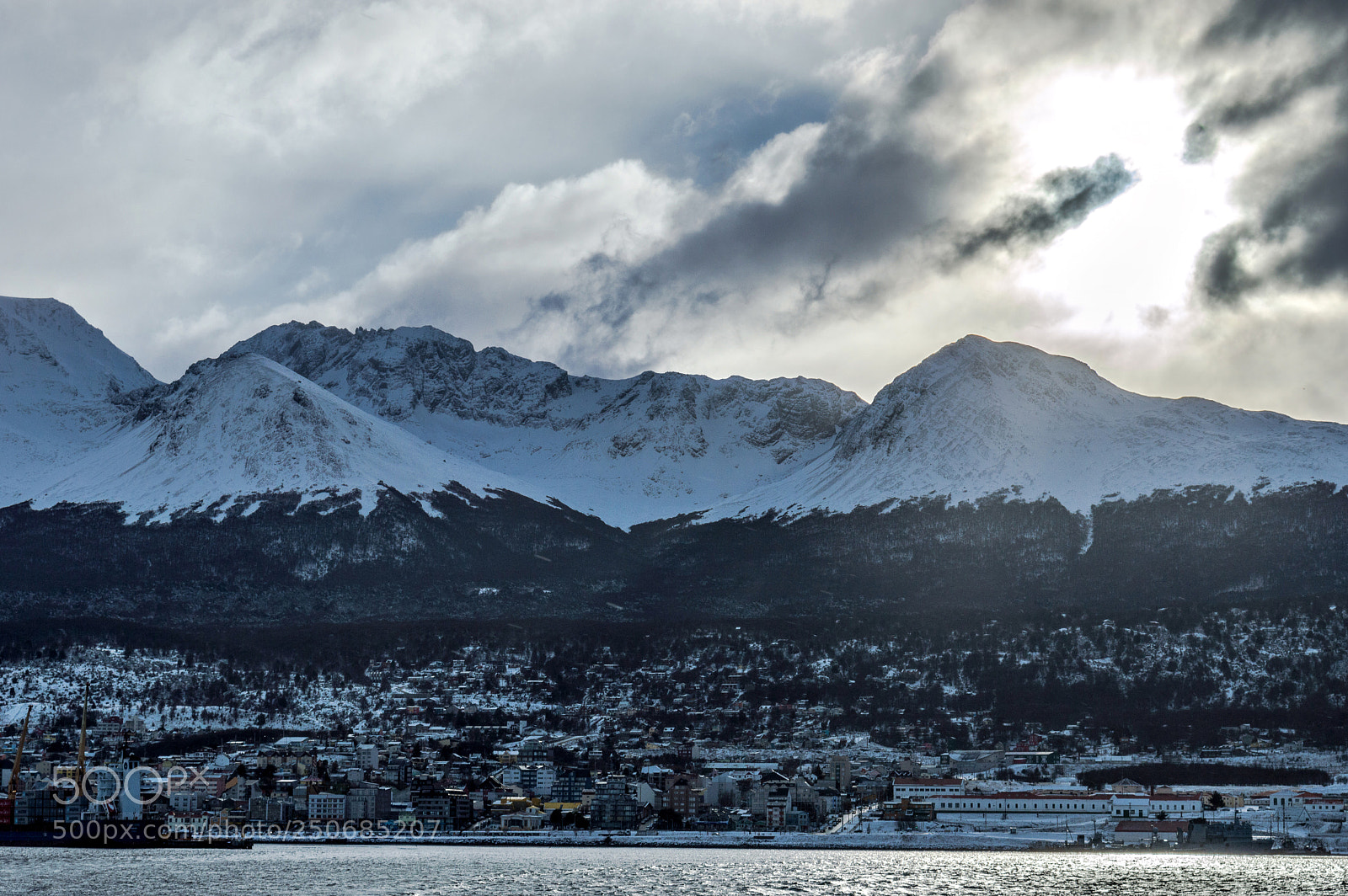 Nikon D3200 sample photo. Ushuaia from the sea. photography