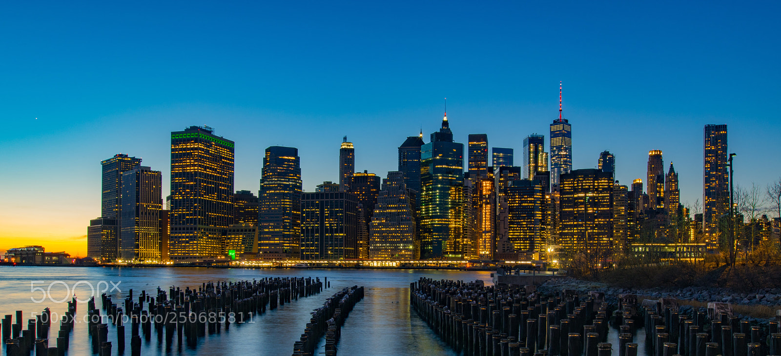 Nikon D5600 sample photo. Manhattan skyline sunset photography