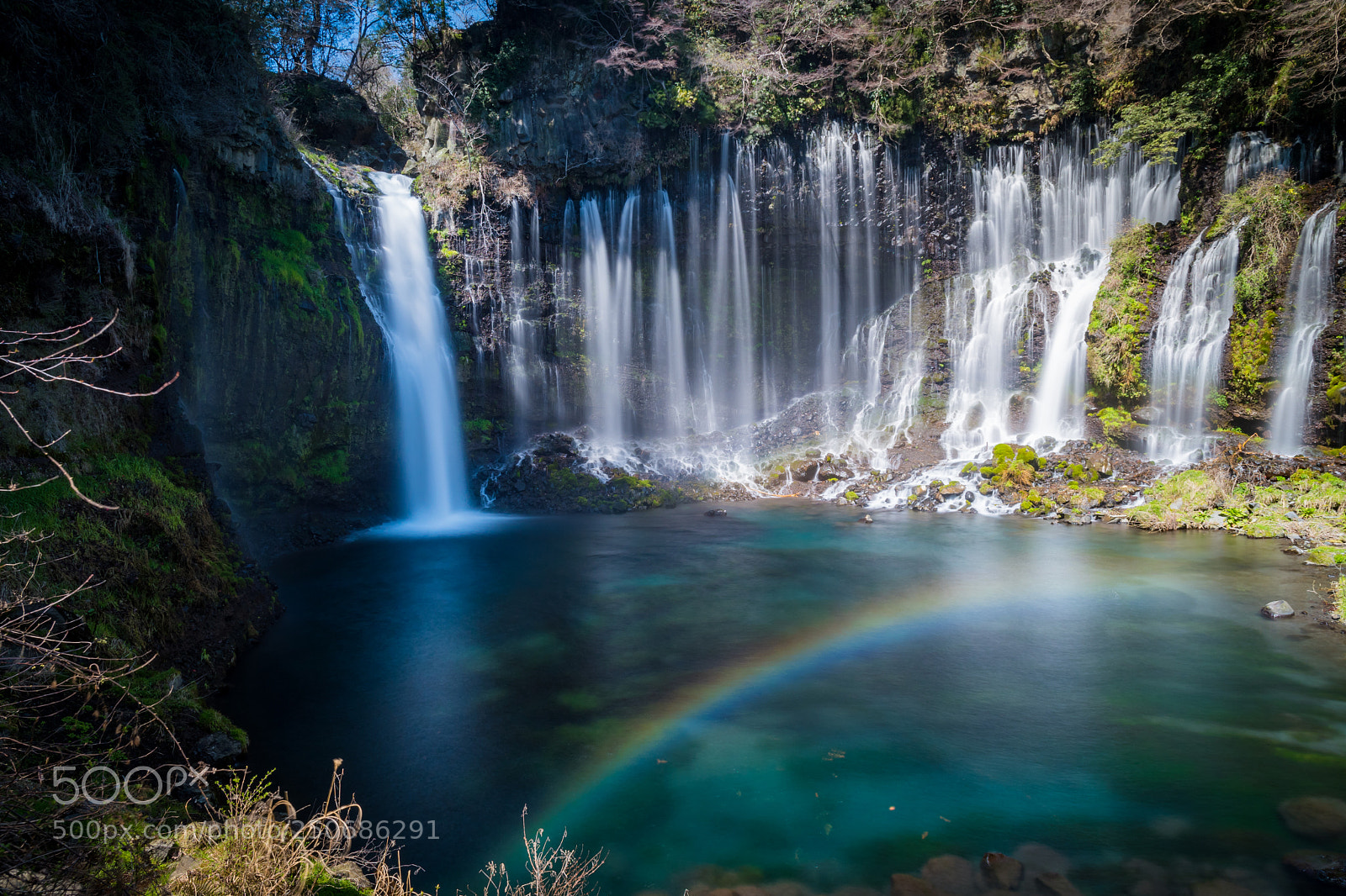 Nikon D500 sample photo. Rainbow and shiraito falls photography