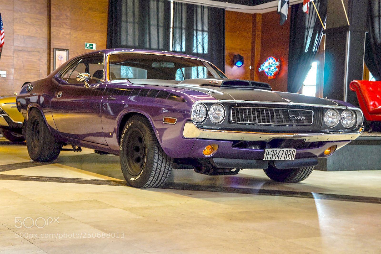 Sony Alpha a3000 sample photo. Dodge challenger hemi cuda photography