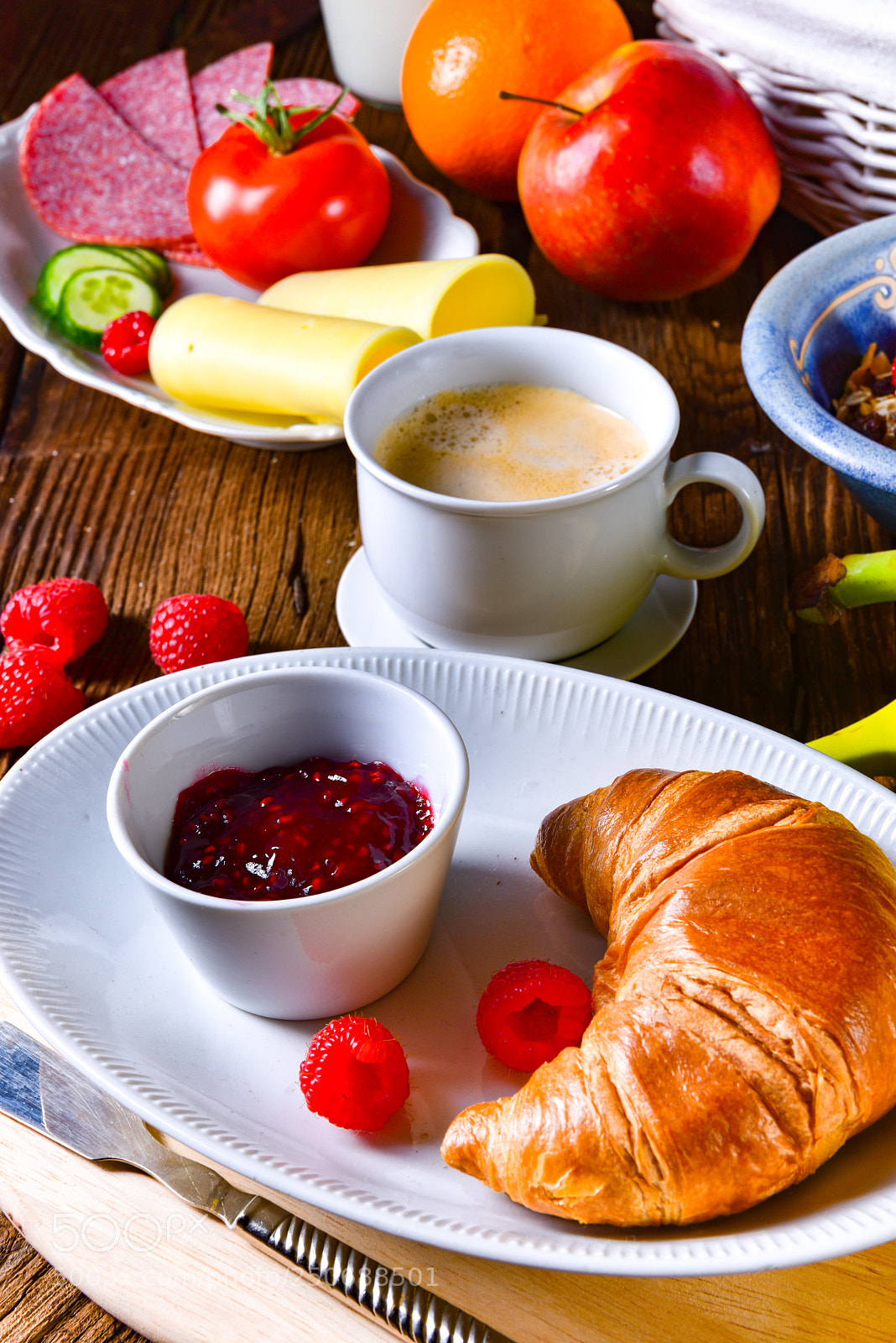 Nikon D810 sample photo. Delicious croissant breakfast photography