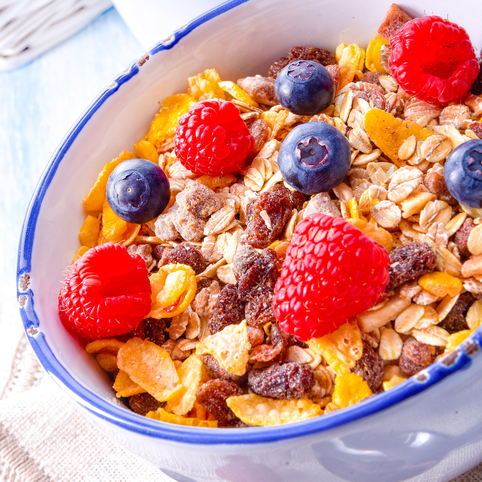 Nikon D810 sample photo. Muesli breakfast menu with photography