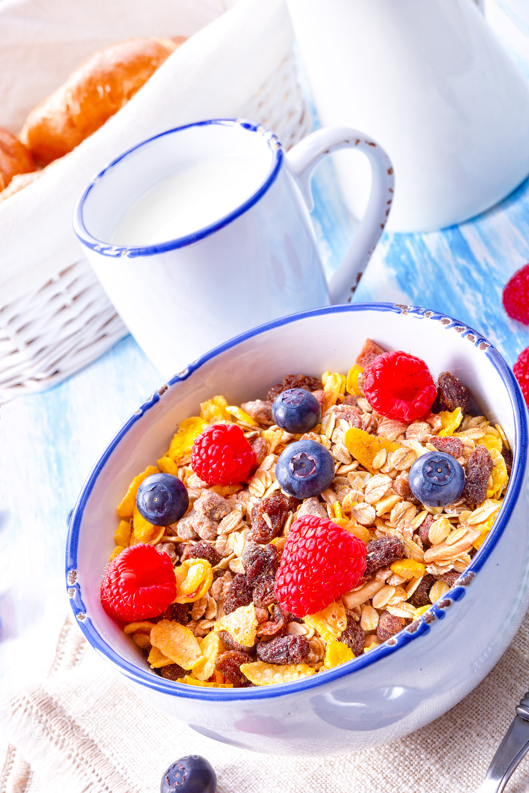 Nikon D810 sample photo. Muesli breakfast menu with photography