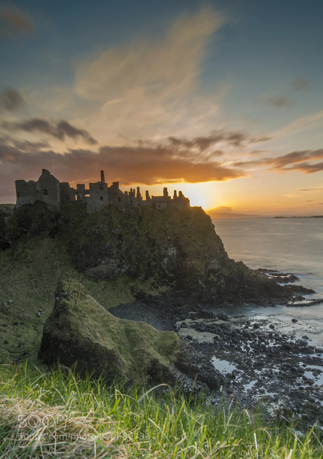 Nikon D800 sample photo. Dunluce sunset photography
