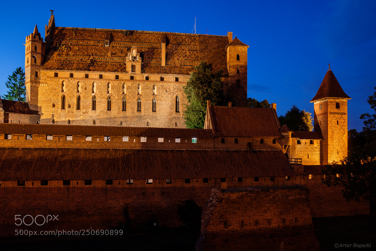 Canon EOS 5D Mark II sample photo. High castle of malbork photography