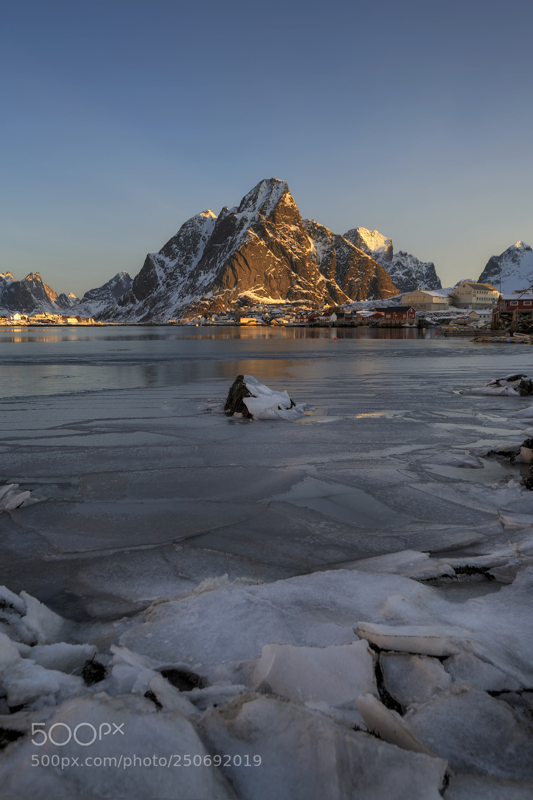 Nikon D850 sample photo. Reine in ice photography