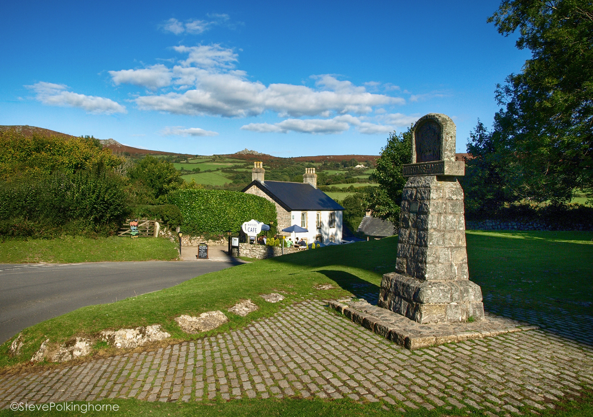 Olympus E-410 (EVOLT E-410) sample photo. Widecombe-in-the-moor war memorial photography