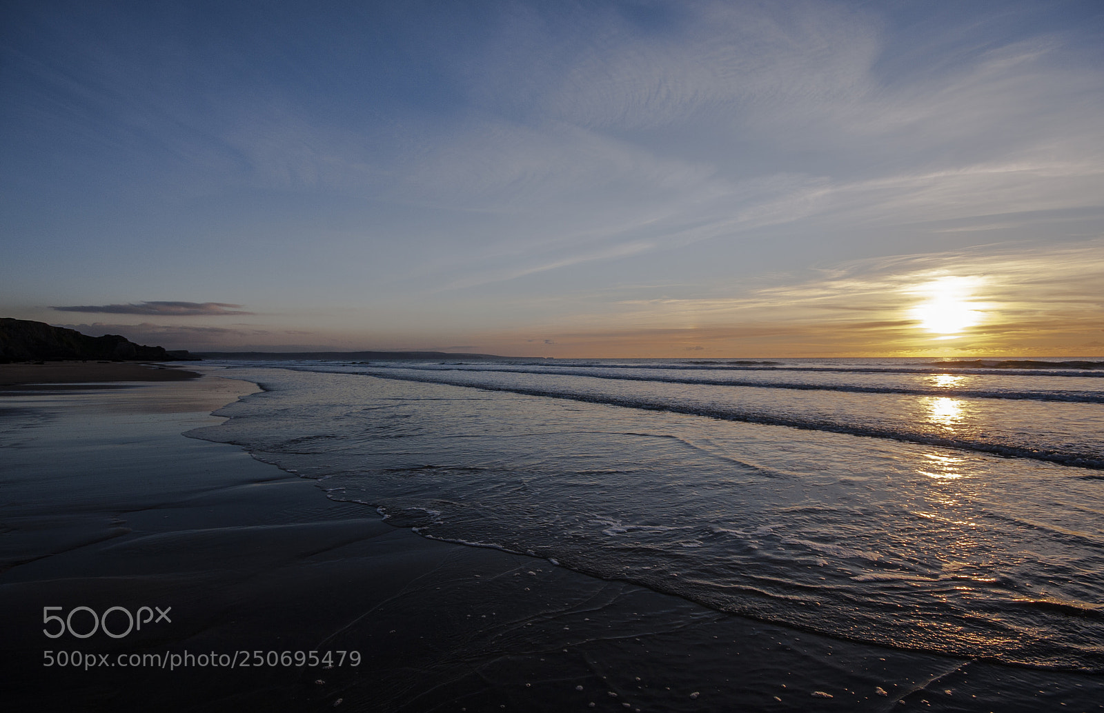 Canon EOS 40D sample photo. Sandymouth sunset photography