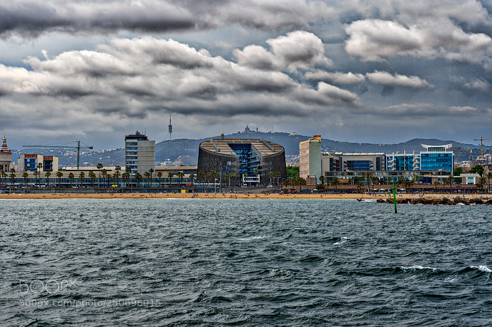 Nikon D4S sample photo. Barcelona seen by sea ! photography