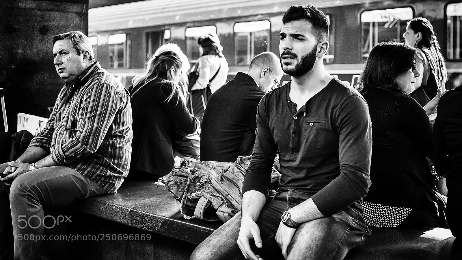 Olympus OM-D E-M10 II sample photo. Railway station #640 photography