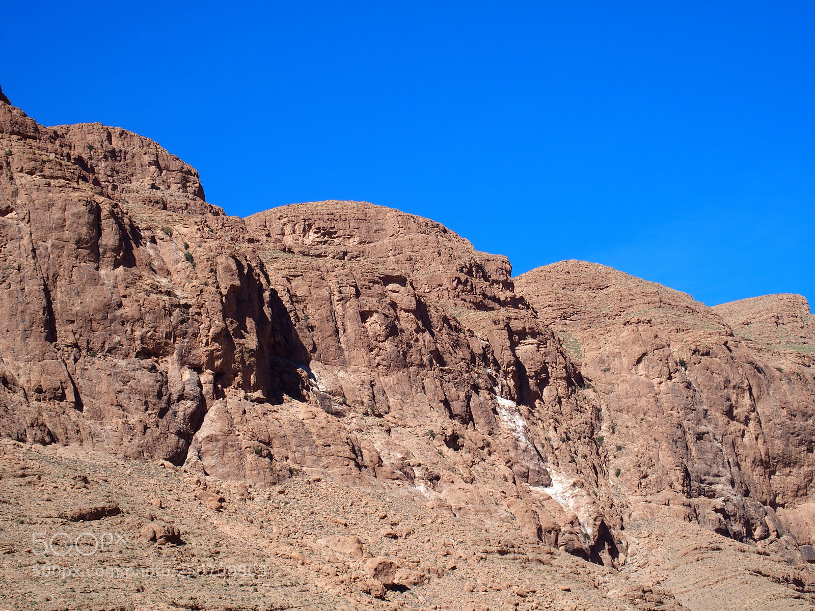 Olympus STYLUS1,1s sample photo. Rocky slope of todgha photography