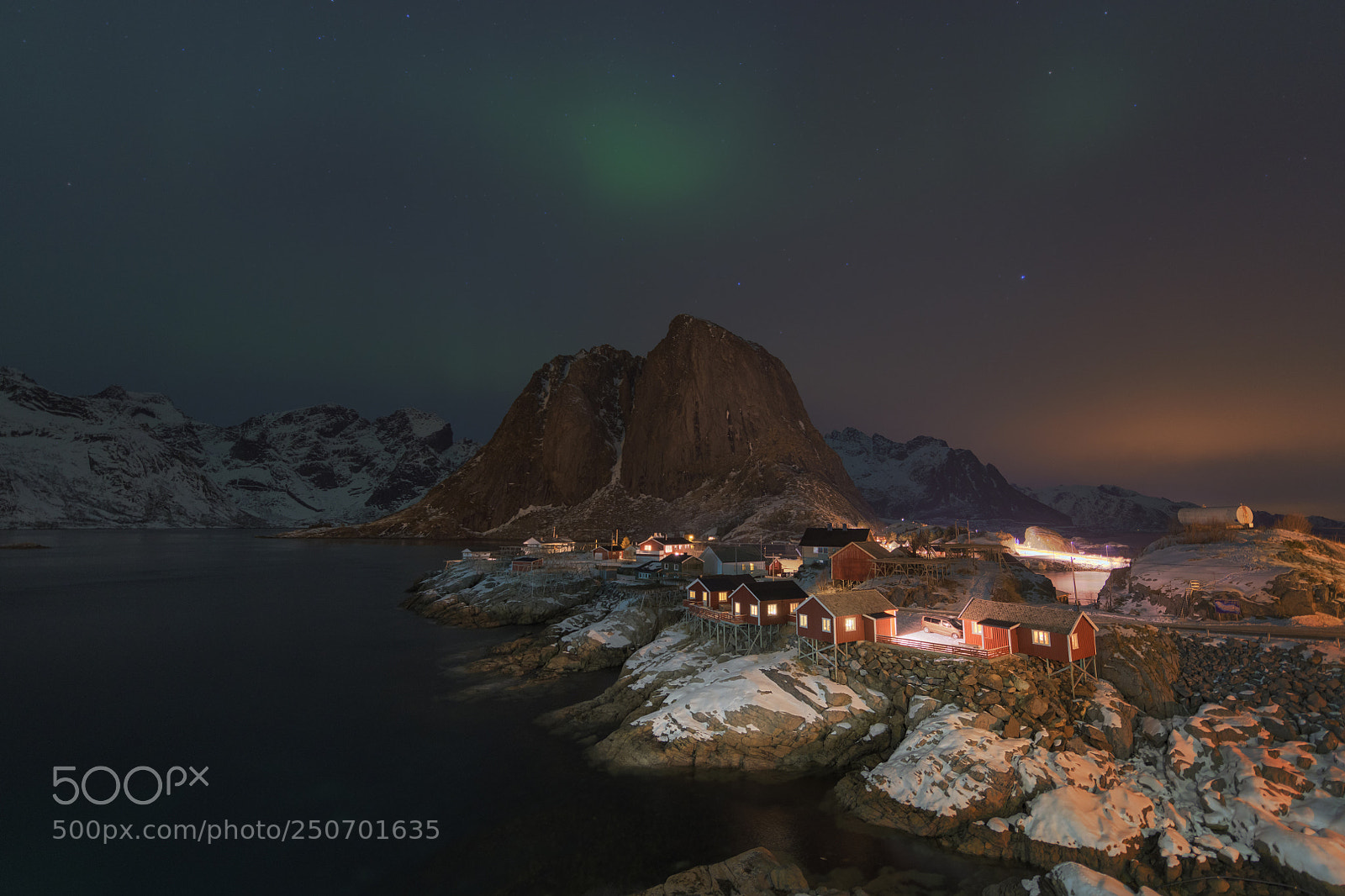 Nikon D850 sample photo. Lofoten in darkness photography