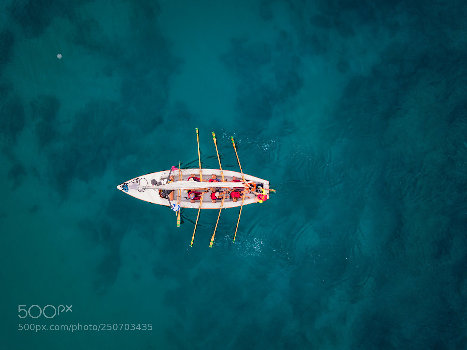 DJI FC220 sample photo. Rowing photography