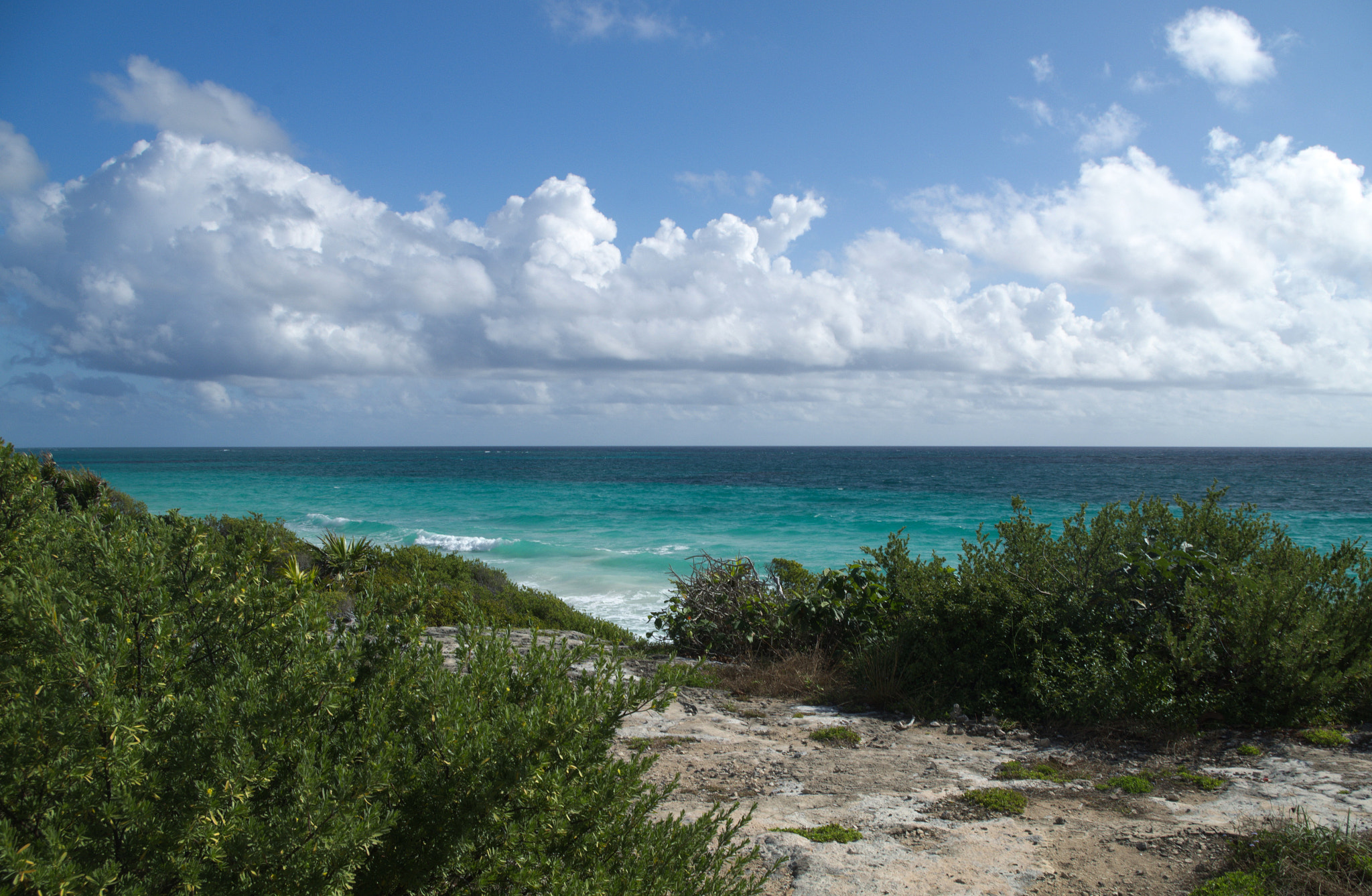 Pentax K-S2 sample photo. Sea view in tulum photography
