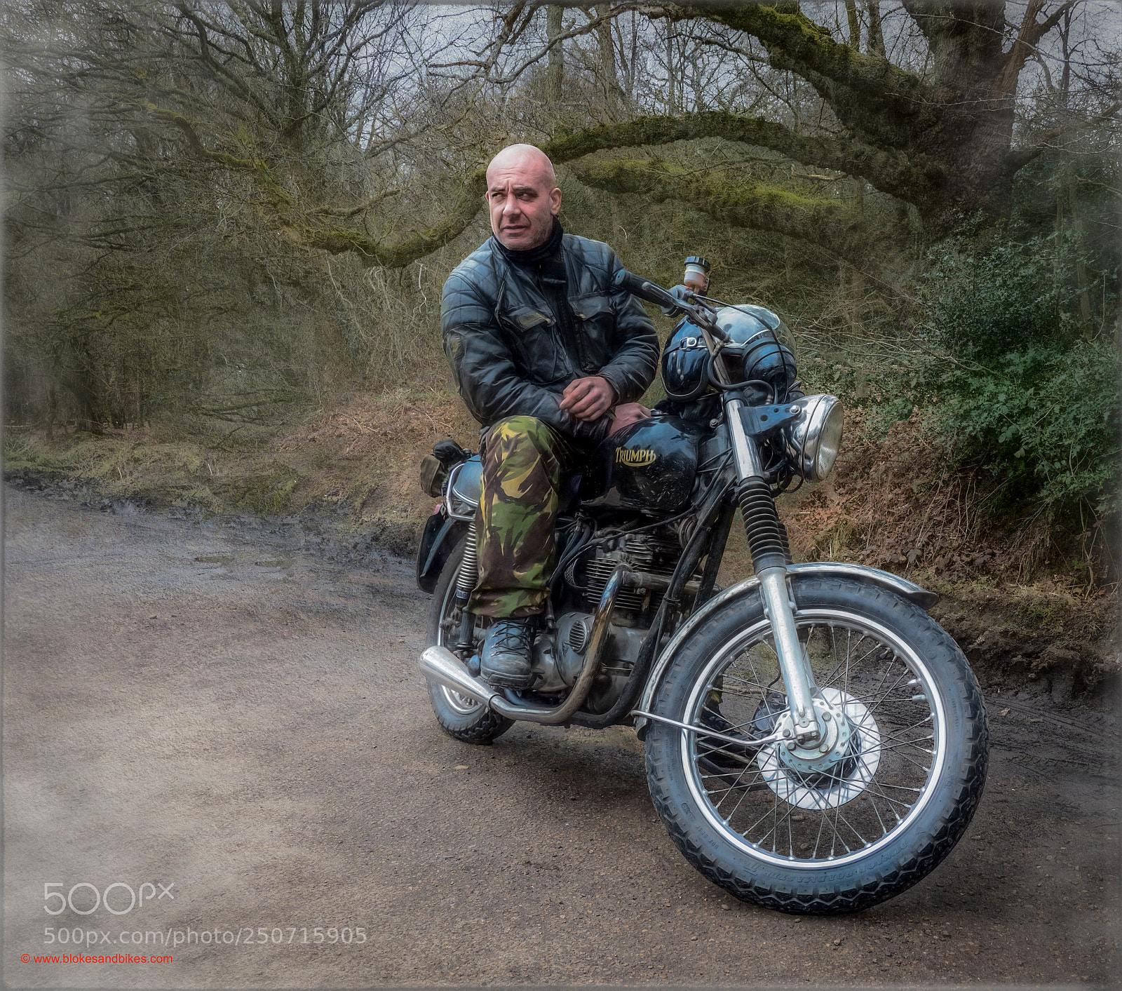 Olympus OM-D E-M1 Mark II sample photo. Forest biker photography
