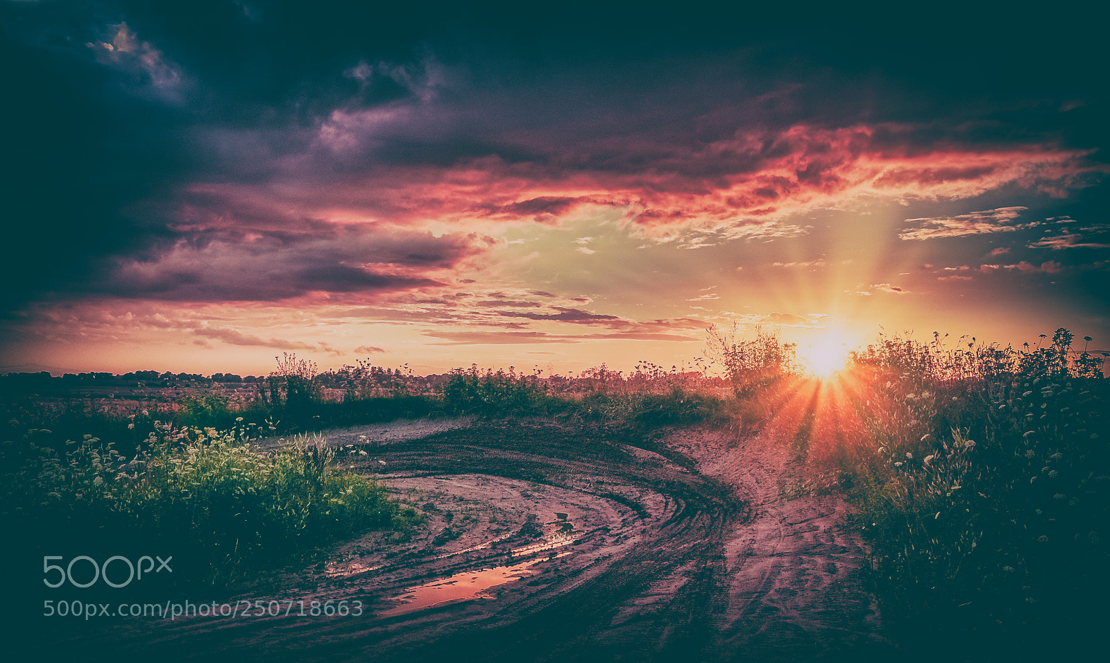 Nikon D300S sample photo. Dramatic sunset photography