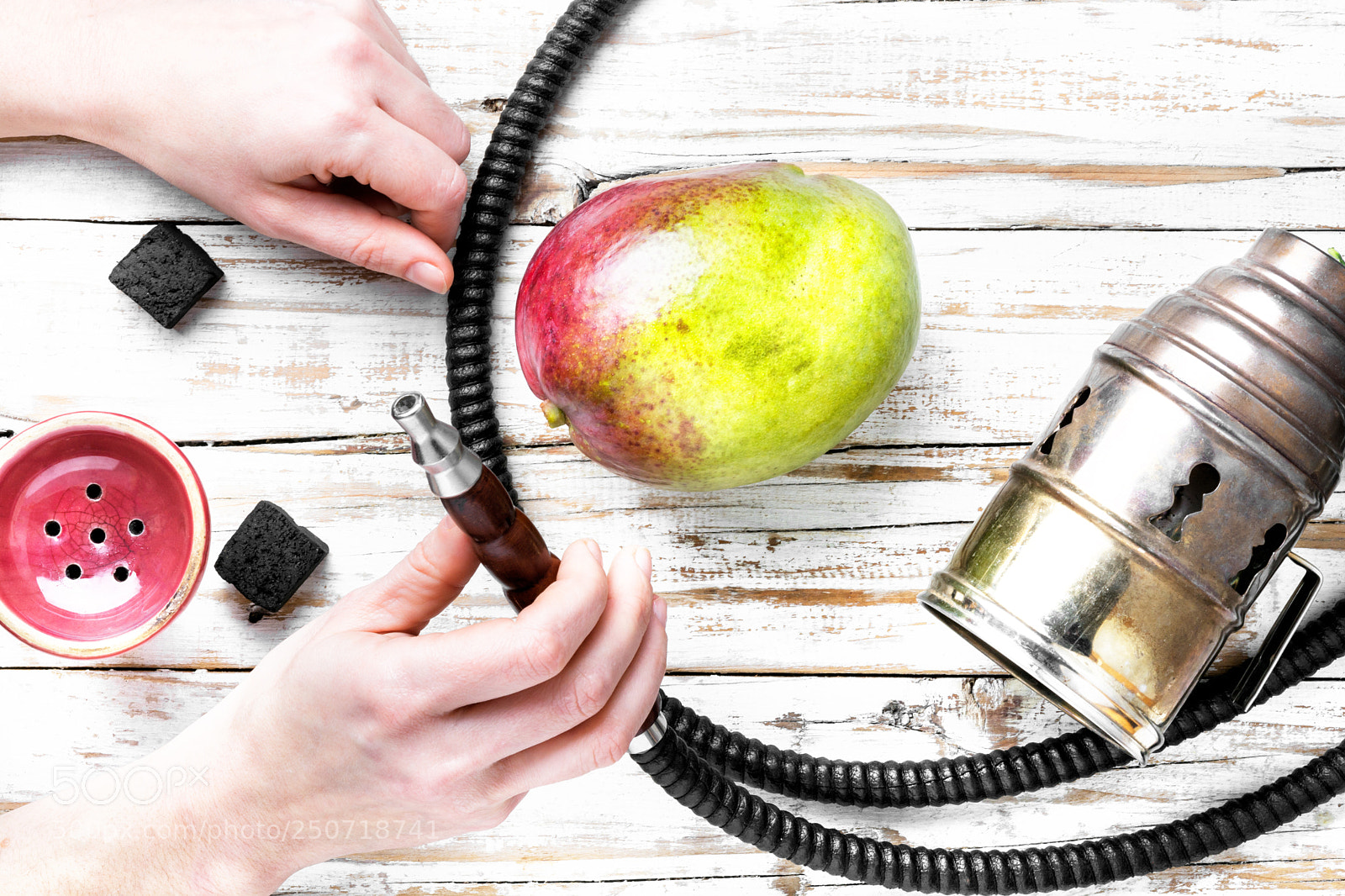 Nikon D7100 sample photo. Hookah with mango for photography