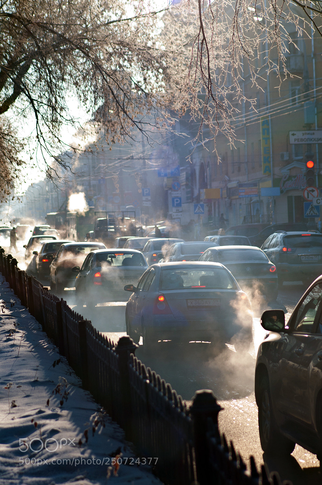 Nikon D300 sample photo. Комсомольский проспект зимой photography