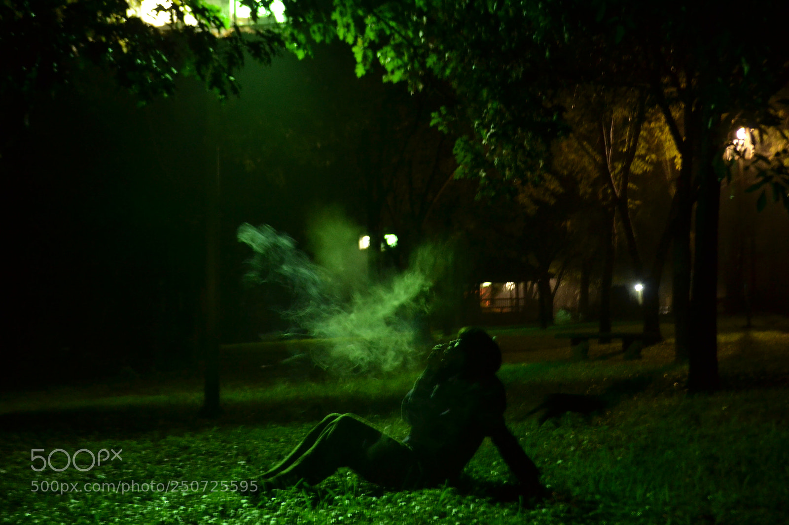 Nikon D3100 sample photo. Night smoker photography