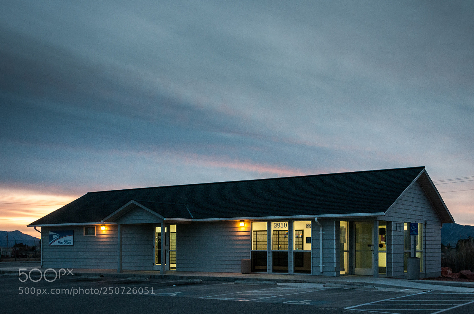 Nikon D300 sample photo. Pahrump nevada post office photography