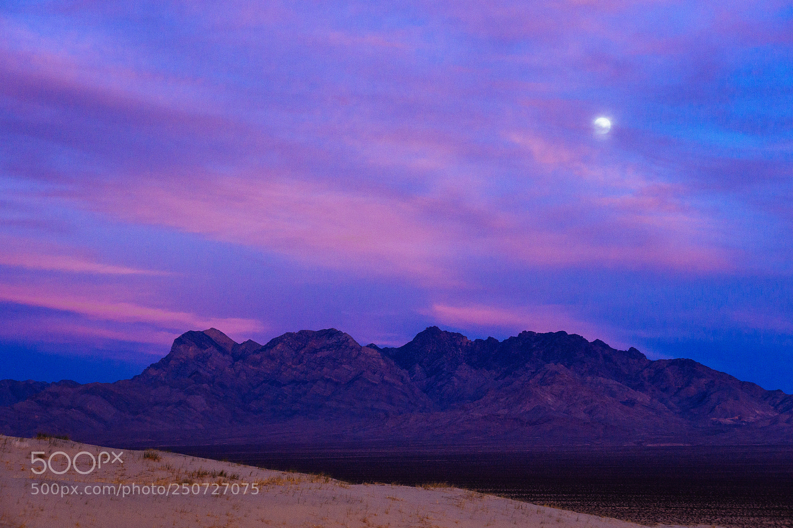 Sony a6000 sample photo. Moon over the mojave photography