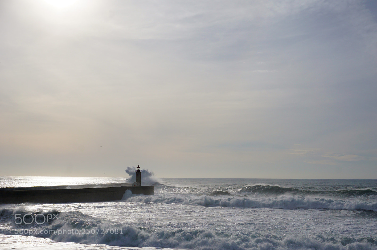 Sony a6000 sample photo. Atlantic lighthouse and waves photography