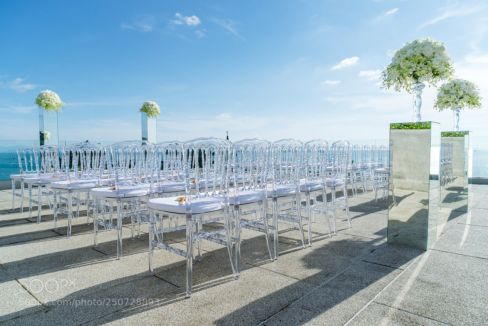 Sony a7S sample photo. Wedding venue, ghost chairs photography